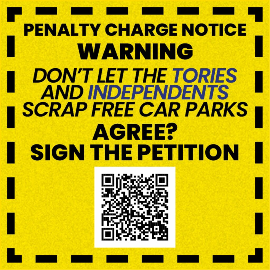 Parking charge poster